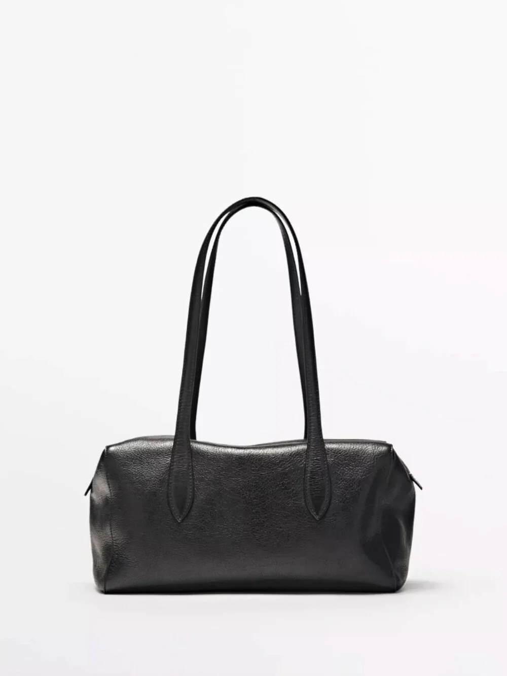 Massimo Dutti Nappa Leather Satchel Bag NWT